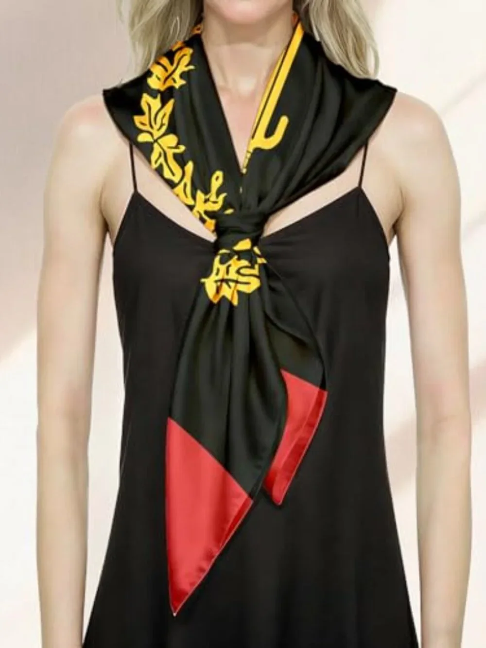 Women's Silk Scarf Large Square Satin Head Scarf Neck Wrap